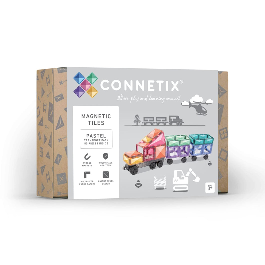 Connetix Tiles Pastel Transport Pack 50 pc