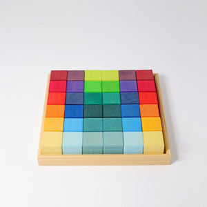 Grimm's Rainbow Square Mosaic 36 pieces