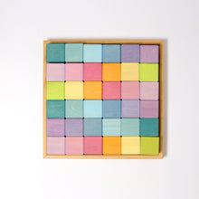 Grimm's Pastel Square Mosaic 36 pieces