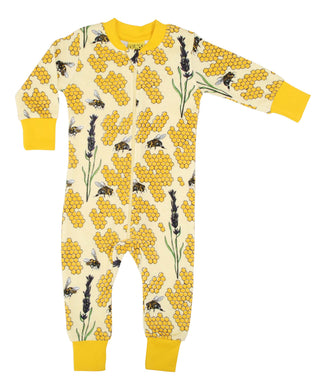 DUNS Sweden - Organic Zip Suit- Yellow Bee