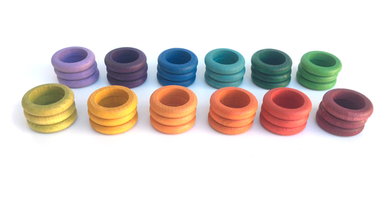 Grapat Set of 36 Rings 12 Colours