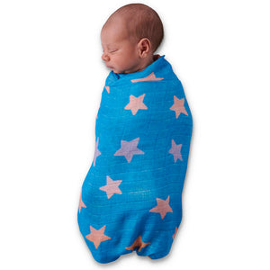 Stars in their Eyes Bamboo Swaddle